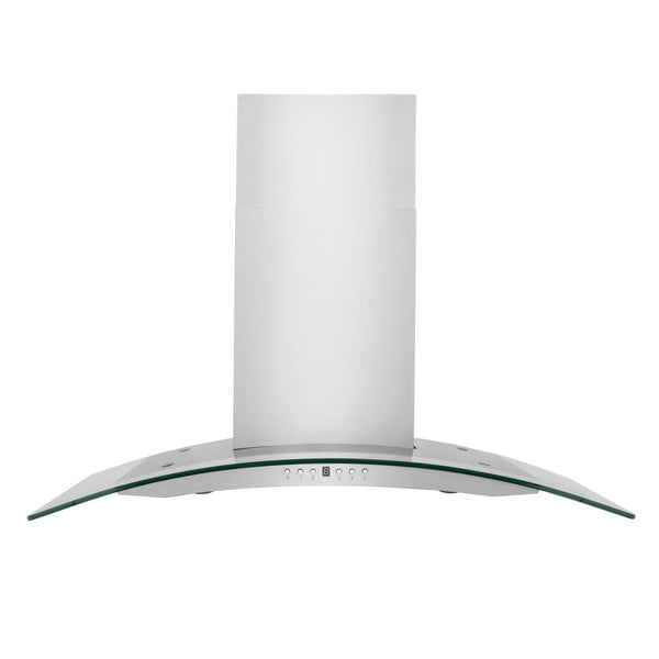 ZLINE 30 in. Convertible Vent Wall Mount Range Hood in Stainless Steel & Glass, KN4-30