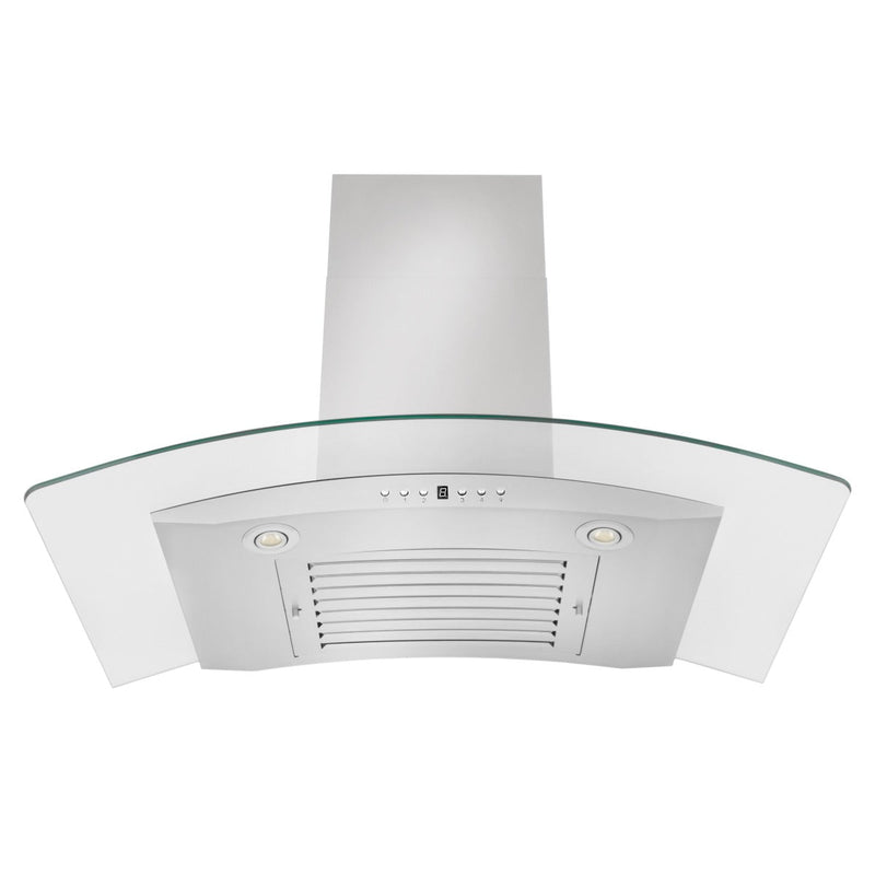 ZLINE 30 in. Convertible Vent Wall Mount Range Hood in Stainless Steel & Glass, KN4-30