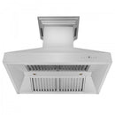 ZLINE 30 in. Stainless Steel Wall Range Hood with Built-in CrownSound® Bluetooth Speakers, 667CRN-BT-30