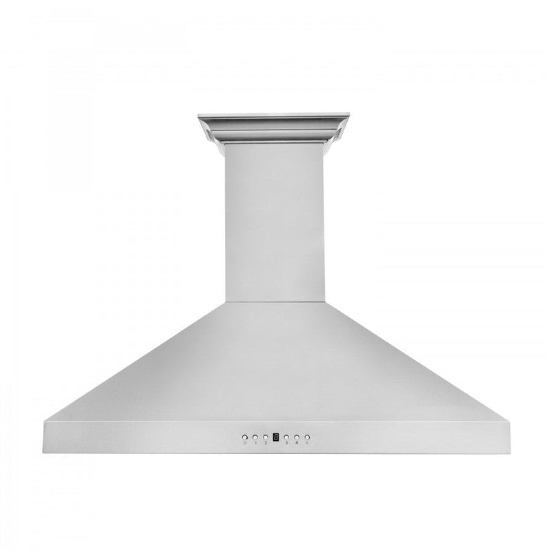 ZLINE 36 in. Stainless Steel Wall Range Hood with Built-in CrownSound® Bluetooth Speakers, KL3CRN-BT-36