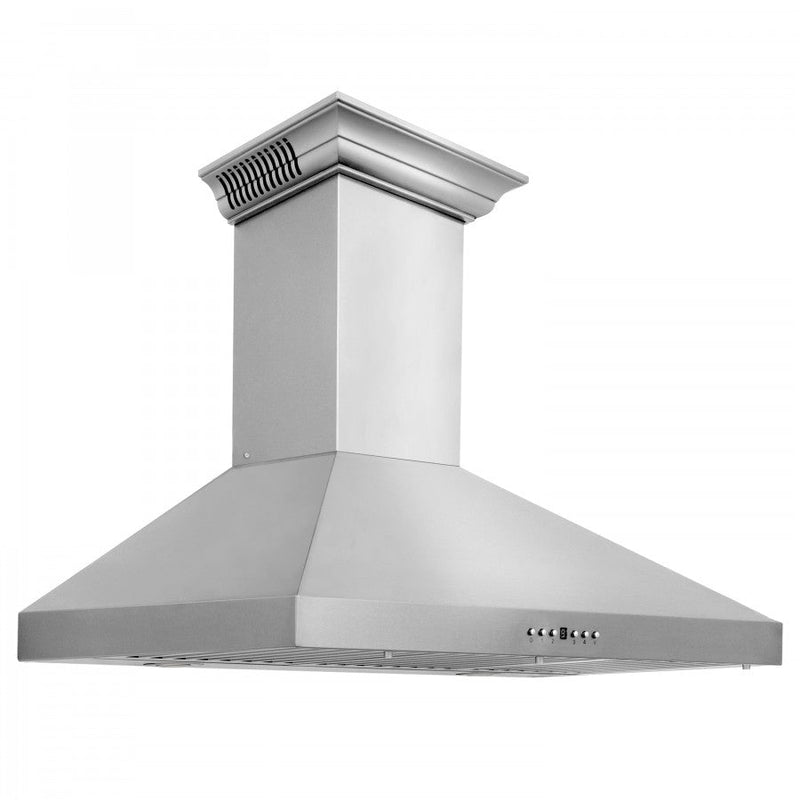 ZLINE 30 in. Stainless Steel Wall Range Hood with Built-in CrownSound® Bluetooth Speakers, KL3CRN-BT-30