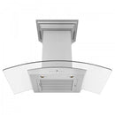 ZLINE 30 in. Stainless Steel Wall Range Hood with Built-in CrownSound® Bluetooth Speakers, KZCRN-BT-30