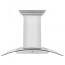 ZLINE 30 in. Stainless Steel Wall Range Hood with Built-in CrownSound® Bluetooth Speakers, KZCRN-BT-30