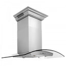 ZLINE 36 in. Stainless Steel Wall Range Hood with Built-in CrownSound® Bluetooth Speakers, KZCRN-BT-36