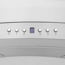 ZLINE 36 in. Wall Mount Range Hood in Stainless Steel with Built-in CrownSound Bluetooth Speakers, KN4CRN-BT-36