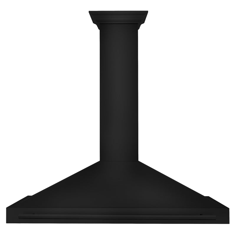 ZLINE 48" 400 CFM Convertible Wall Mount Range Hood in Black Stainless Steel, BSKB4X-48