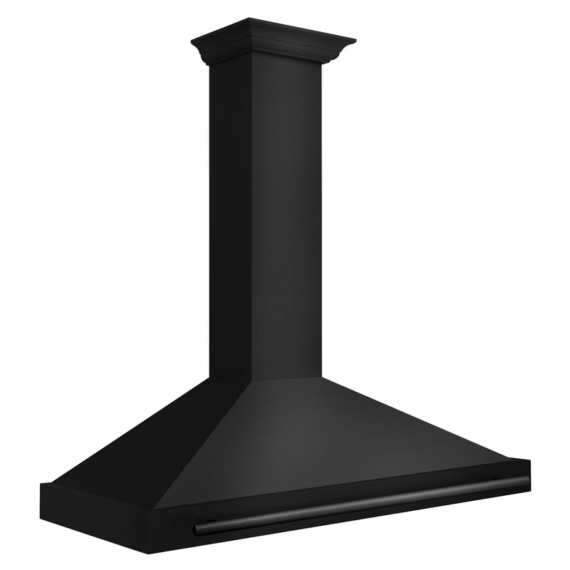 ZLINE 48" 400 CFM Convertible Wall Mount Range Hood in Black Stainless Steel, BSKB4X-48