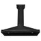 ZLINE 48" 400 CFM Convertible Wall Mount Range Hood in Black Stainless Steel, BSKB4X-48