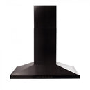 ZLINE 36 in. 400 CFM Island Range Hood in Black Stainless Steel, BSGL2iN-36