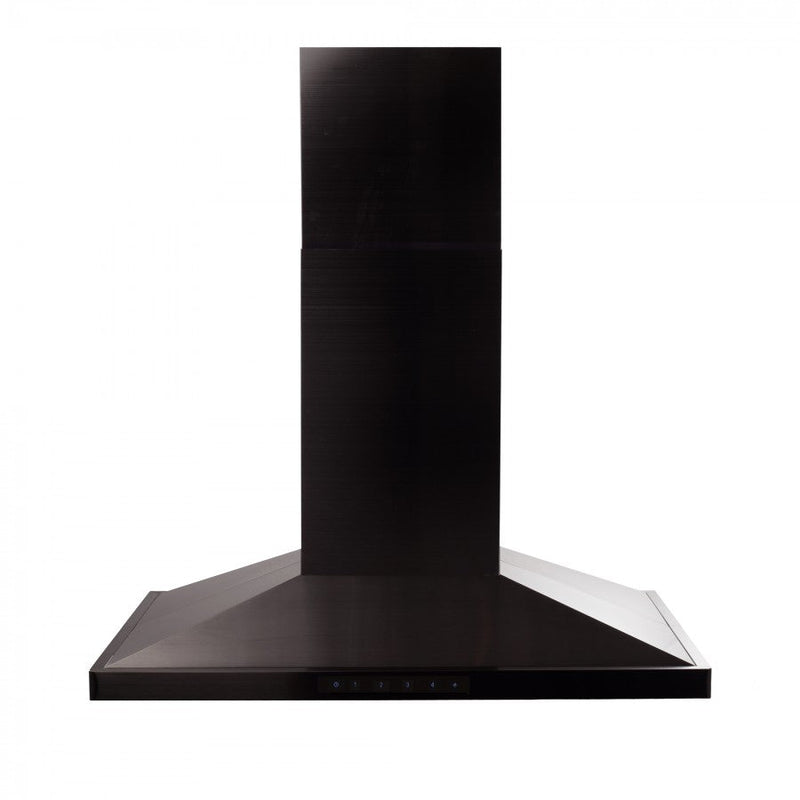 ZLINE 30 in. 400 CFM Island Range Hood in Black Stainless Steel, BSGL2iN-30