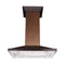 ZLINE 36 in. Hand Hammered Copper Island Range Hood, 8GL2Hi-36