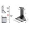 ZLINE 42 in. Oil-Rubbed Bronze Wall Range Hood 8KBB-42