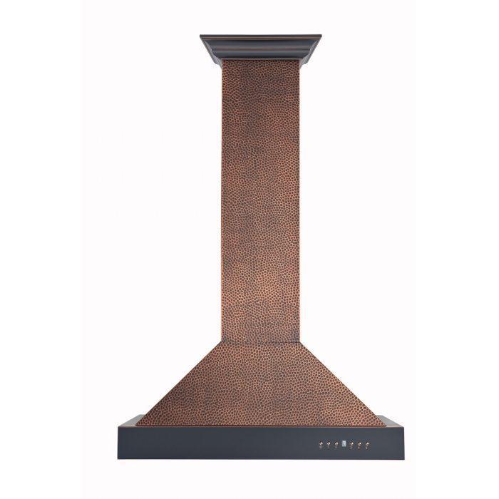 ZLINE 30 in. Hand-Hammered Copper Wall Range Hood, KB2-HBXXX-30