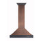 ZLINE 36 in. Hand-Hammered Copper Wall Range Hood, KB2-HBXXX-36