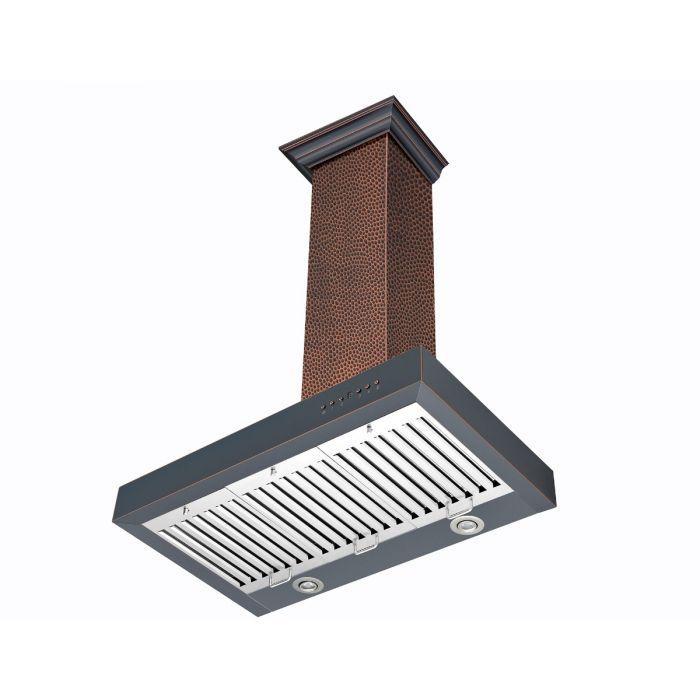 ZLINE 30 in. Hand-Hammered Copper Wall Range Hood, KB2-HBXXX-30