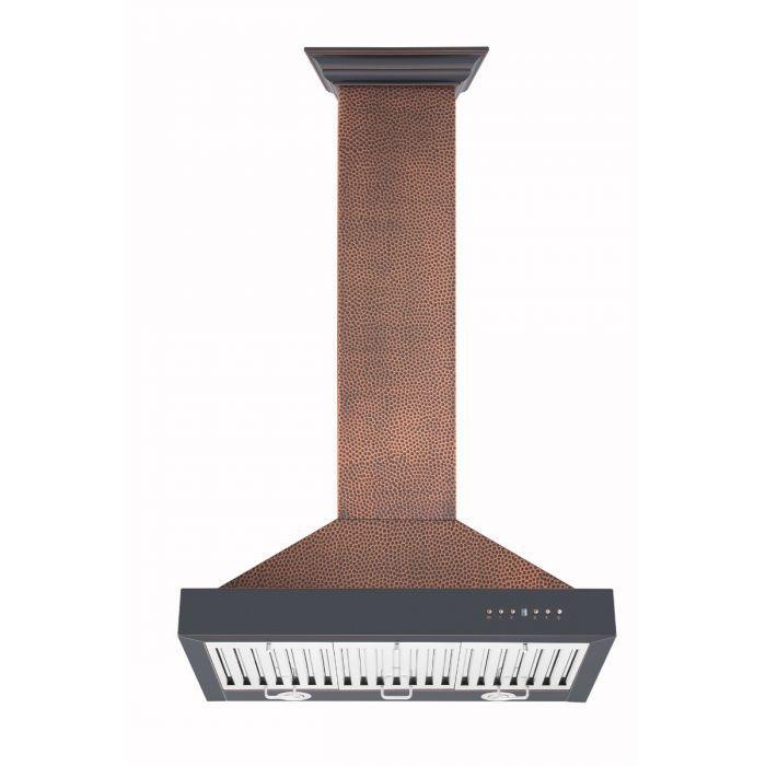 ZLINE 30 in. Hand-Hammered Copper Wall Range Hood, KB2-HBXXX-30