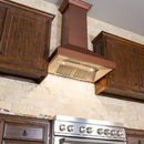 ZLINE 36 in. Copper Wall Range Hood with Crown Molding, 8667C-36