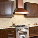 ZLINE 36 in. Copper Wall Range Hood with Crown Molding, 8667C-36