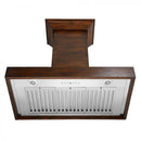 ZLINE 30 in. Designer Wooden Wall Mount Range Hood in Walnut, KBRR-30