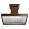 ZLINE 36 in. Designer Wooden Wall Mount Range Hood in Walnut, KBRR-36