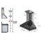 ZLINE 36 in. Wooden Wall Mount Range Hood in White, KBTT-36