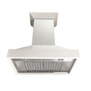 ZLINE 30 in. Wooden Wall Mount Range Hood in White, KBTT-30