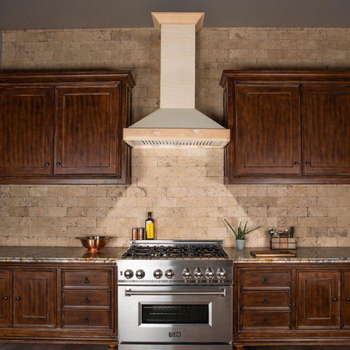 ZLINE 48 in. Unfinished Wooden Wall Range Hood, KBUF-48