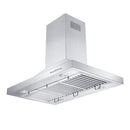 ZLINE 48 in. Remote Dual Blower Stainless Island Range Hood, GL2i-RD-48