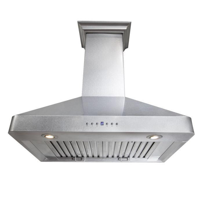 ZLINE 30 in. Wall Range Hood, DuraSnow® Finished, Stainless Steel, 8KF2S-30