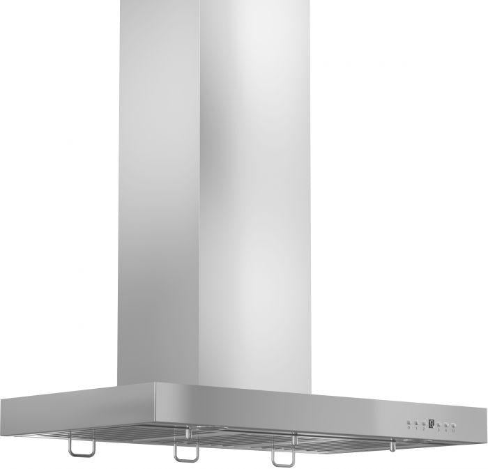 ZLINE 36 in. Convertible Vent Wall Mount Range Hood in Stainless Steel with Crown Molding, KECRN-36