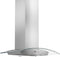 ZLINE 36 in. Stainless Steel Indoor Wall Range Hood with Crown Molding, KZCRN-36