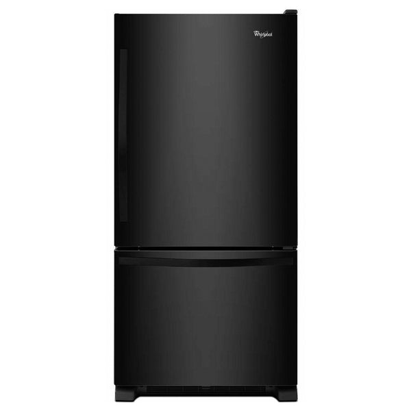 Whirlpool - 21.9 Cu. Ft. Bottom Freezer Refrigerator - Black - Appliances Club