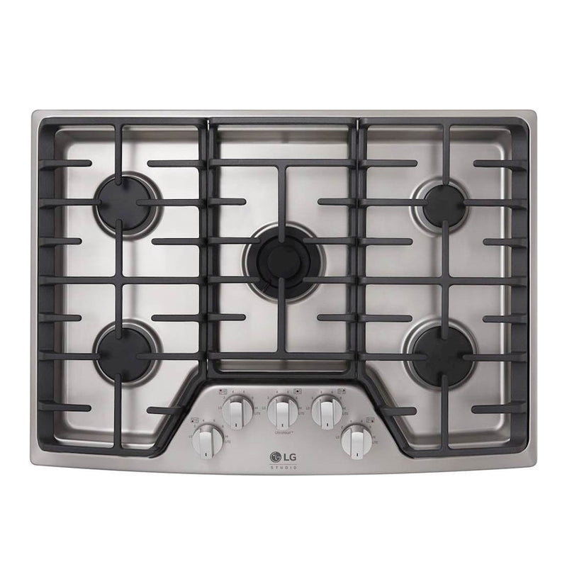 LG - STUDIO 30" Built In Gas Cooktop - Stainless steel - Appliances Club