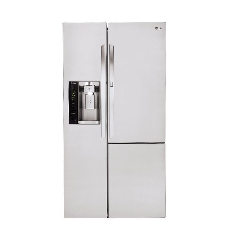 LG - Door in Door 26 cu.ft. Side By Side Refrigerator - Stainless steel