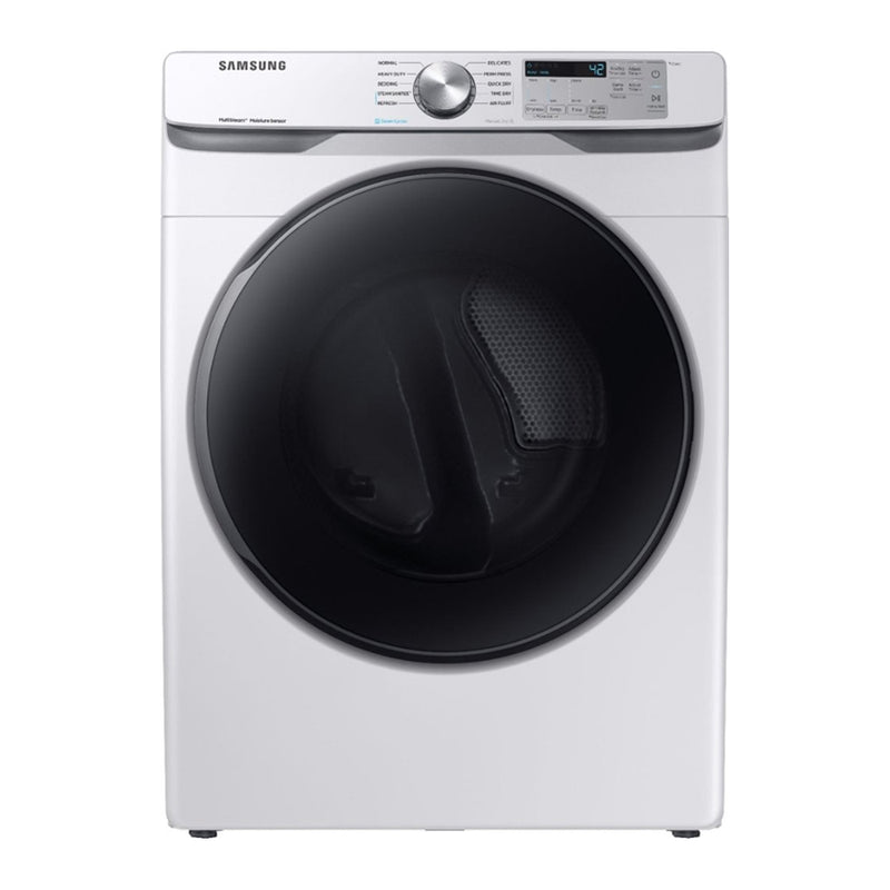 Samsung - 7.5 Cu. Ft. 10 Cycle Gas Dryer with Steam - White