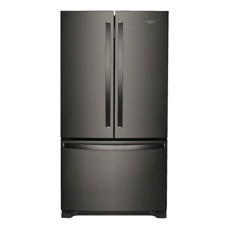 Whirlpool-25.2 Cu. Ft. French Door Refrigerator with Internal Water Dispenser-Black stainless steel