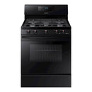 Samsung - 5.8 Cu. Ft. Self Cleaning Freestanding Gas Convection Range - Black