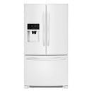 Frigidaire - 26.8 Cu. Ft. French Door Refrigerator with Water and Ice Dispenser - Pearl White - Appliances Club