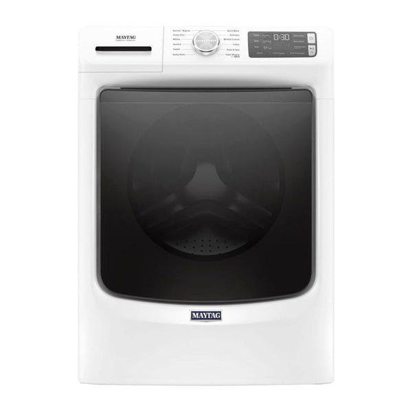 Maytag - 4.8 Cu. Ft. 12 Cycle High Efficiency Front Loading Washer with Steam - White