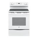 GE - 5.3 Cu. Ft. Self Cleaning Freestanding Electric Range - White