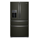 Whirlpool - 26.2 Cu. Ft. 4 Door French Door Refrigerator - Fingerprint Resistant Black Stainless