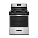 Whirlpool - 4 Burners 5.1 cu ft Freestanding Gas Range - Stainless Steel - Appliances Club