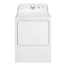 GE - 7.2 Cu. Ft. 1 Cycle Gas Dryer - White