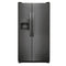 Frigidaire - 22 cu ft Side by Side Refrigerator with Ice Maker - Black Stainless Steel