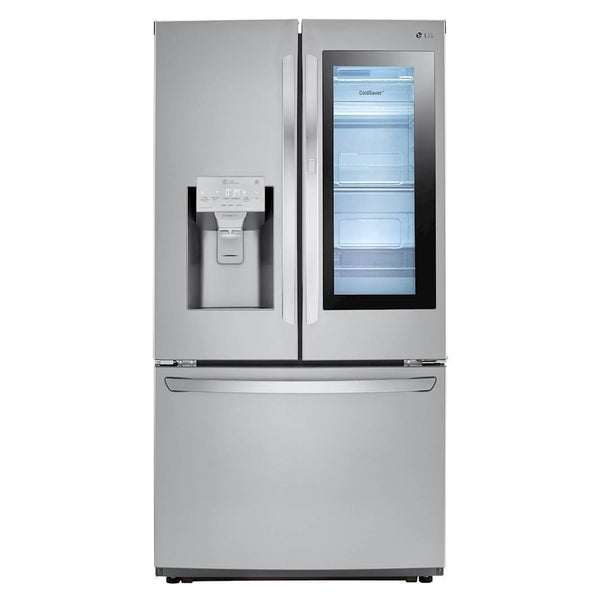 LG - 26 cu. ft. 3 Door French Door Smart Refrigerator with InstaView Door in Door - Stainless Steel - Appliances Club