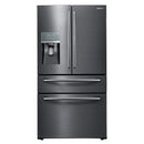 Samsung - 27.8 Cu. Ft. 4 Door French Door Refrigerator with Food ShowCase and Thru the Door Ice and Water - Fingerprint Resistant Black Stainless Steel - Appliances Club