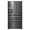 Samsung - 27.8 Cu. Ft. 4 Door French Door Refrigerator with Food ShowCase and Thru the Door Ice and Water - Fingerprint Resistant Black Stainless Steel - Appliances Club