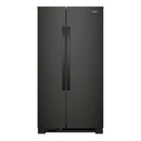 Whirlpool - 25.1 Cu. Ft. Side by Side Refrigerator - Black