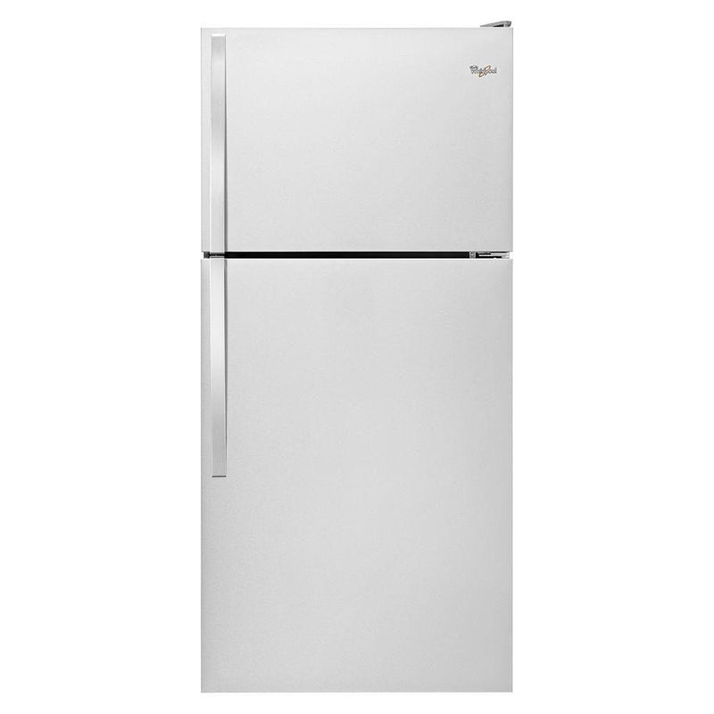 Whirlpool - 18.2 cu. ft. Top Freezer Refrigerator - Monochromatic Stainless Steel - Appliances Club