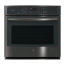 GE - Profile 30" Built In Single Electric Convection Wall Oven - Black stainless steel - Appliances Club